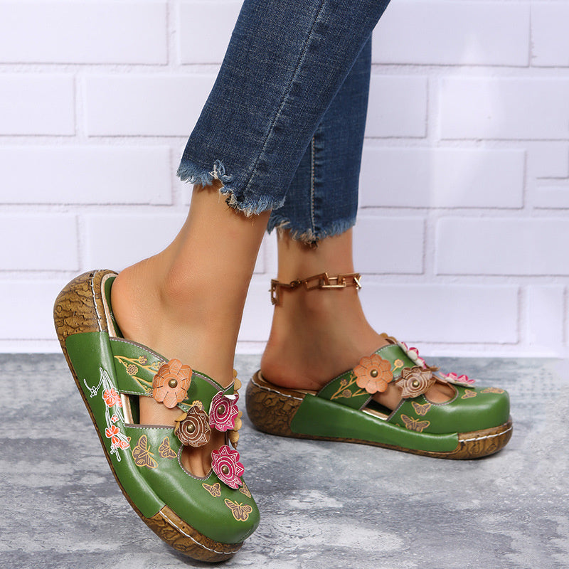 🪷Ethnic Style Thick-Sole Slippers for Women💕