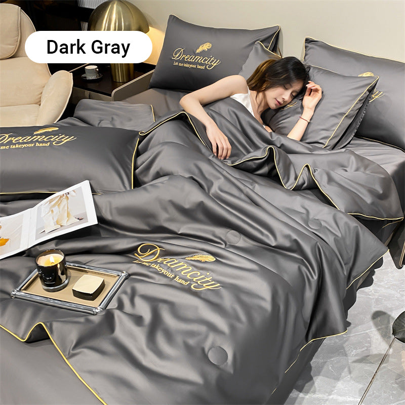 ✨Newly upgraded 2026👑Washable and cool four-piece bedding set🌸