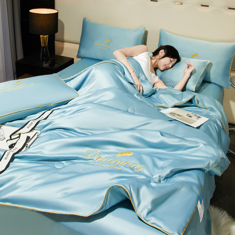 ✨Newly upgraded 2026👑Washable and cool four-piece bedding set🌸