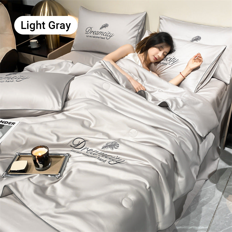 ✨Newly upgraded 2026👑Washable and cool four-piece bedding set🌸