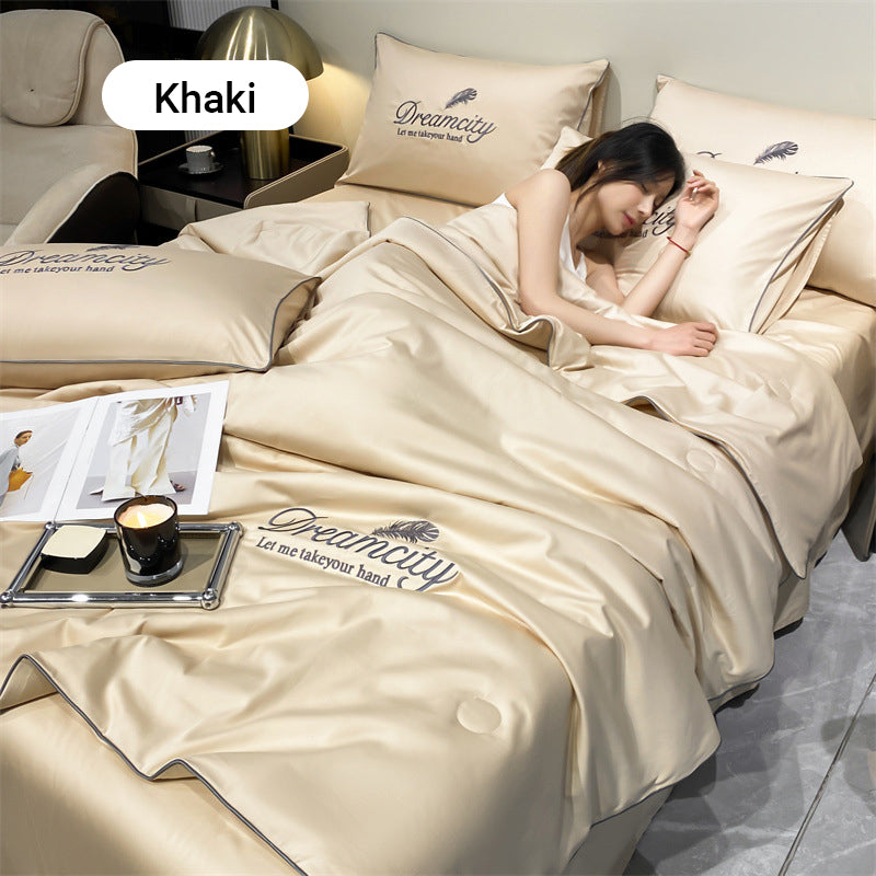 ✨Newly upgraded 2026👑Washable and cool four-piece bedding set🌸