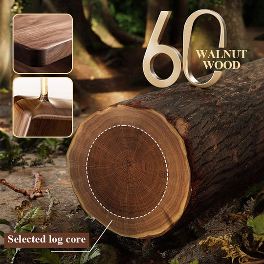 ⏳Time-limited Special 50% OFF⏰Walnut Suction Cup Bathroom Shelf