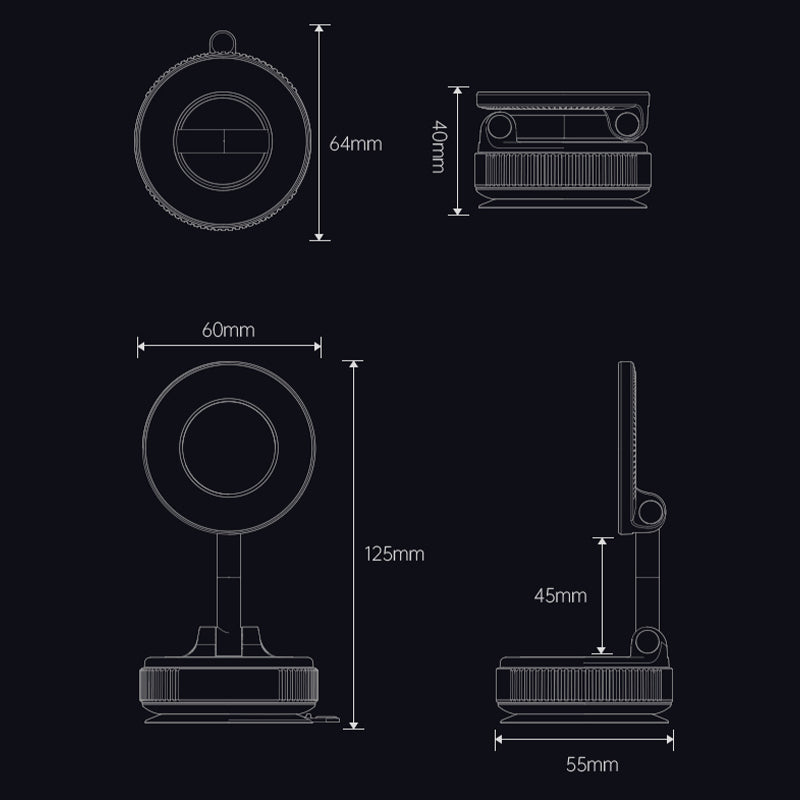 🔥HETE UITVERKOOP🔥Opvouwbare magnetische autotelefoonhouder