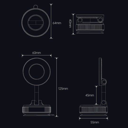 🔥HETE UITVERKOOP🔥Opvouwbare magnetische autotelefoonhouder
