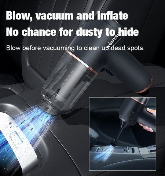 🏆Blow, Vacuum and Inflate all-in-one Cordless Vacuum Cleaner for Home and Car