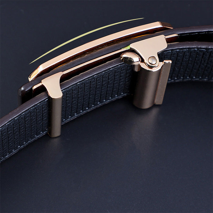 Miesten krokotiilikuvioinen automaattinen solkivyö