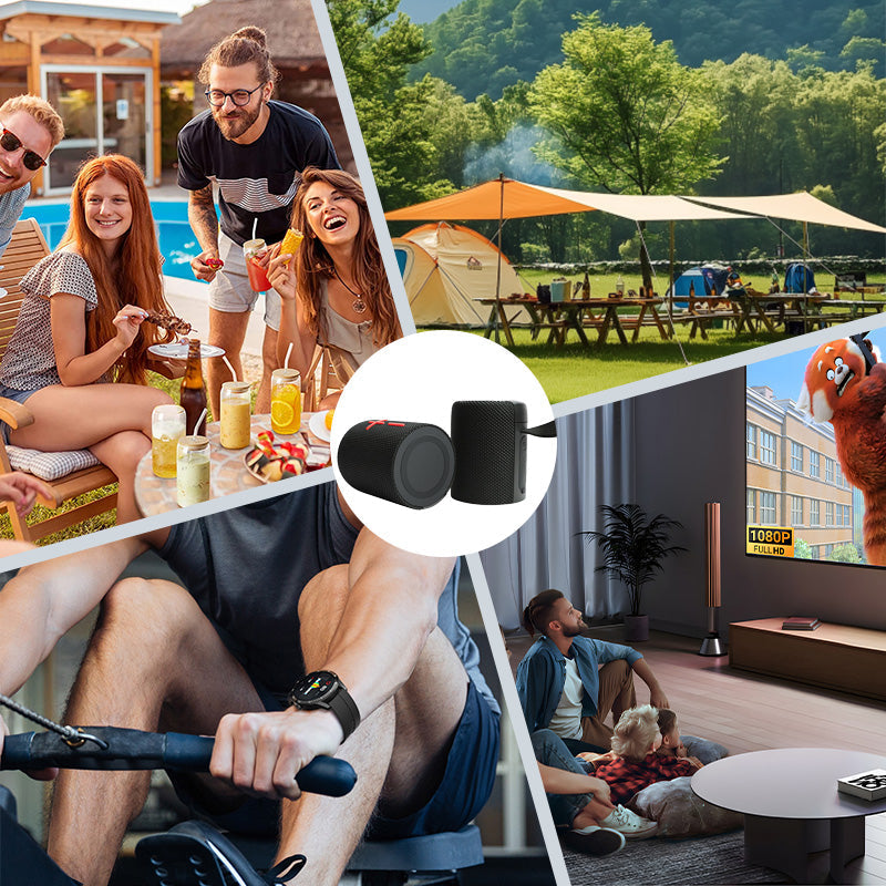 🔈🎶2 i 1 magnetisk dobbelt delbar Bluetooth-højttaler