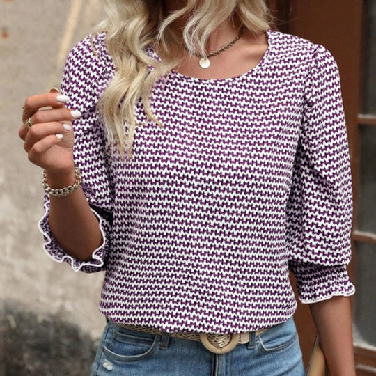 🌿Women's Casual Printed Round Neck Top