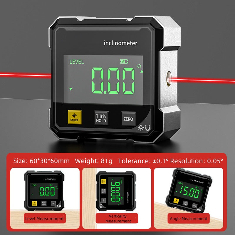 🏆Tijdelijk 50% korting🔧Pousbo® Mini LCD digitale inclinometer hoekmeter✨