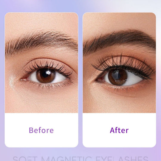 Reusable Magnetic Eyelashes with Applicator