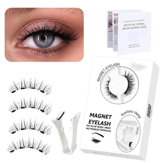 Reusable Magnetic Eyelashes with Applicator