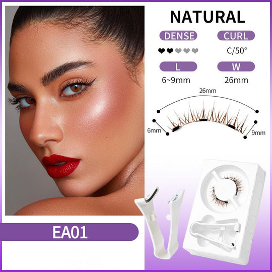 Reusable Magnetic Eyelashes with Applicator