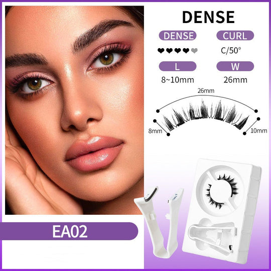 Reusable Magnetic Eyelashes with Applicator