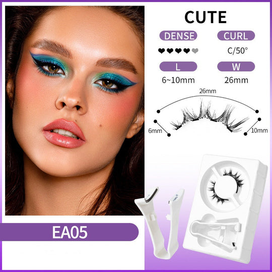 Reusable Magnetic Eyelashes with Applicator