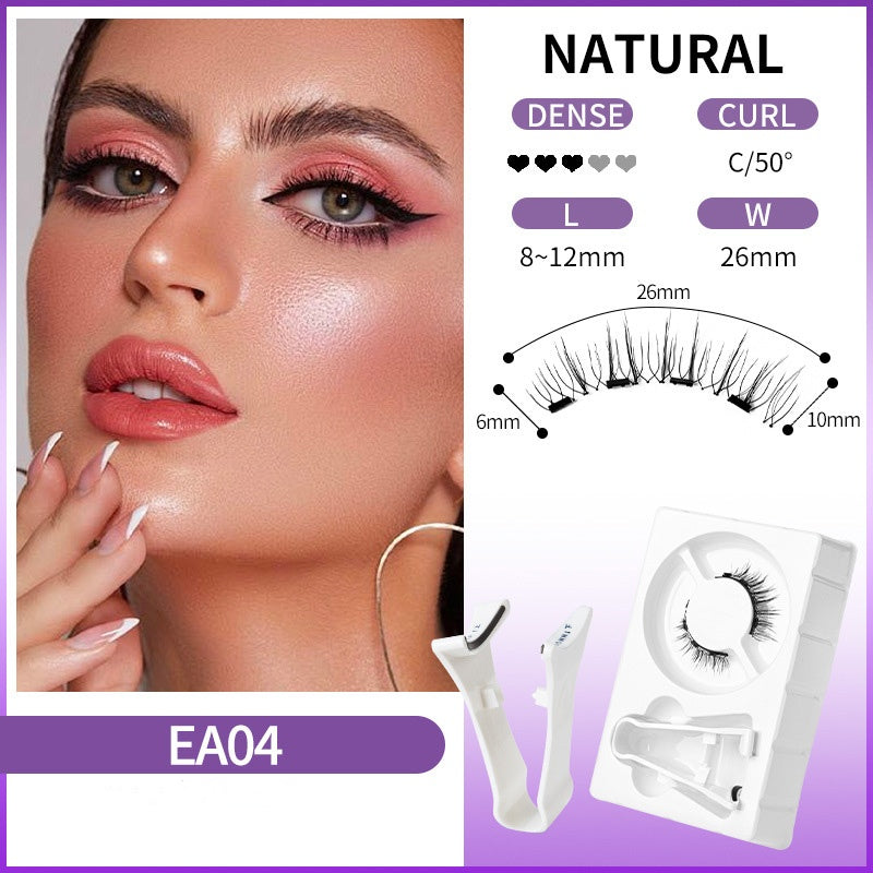 Reusable Magnetic Eyelashes with Applicator