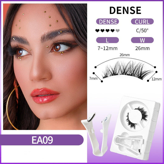 Reusable Magnetic Eyelashes with Applicator