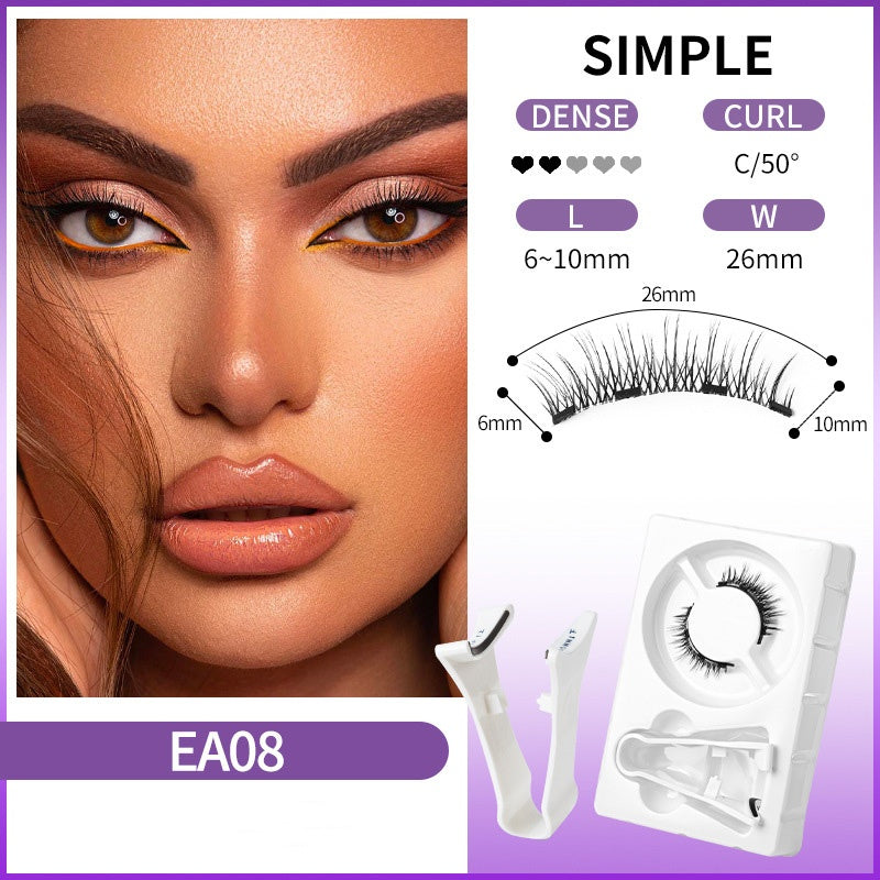 Reusable Magnetic Eyelashes with Applicator