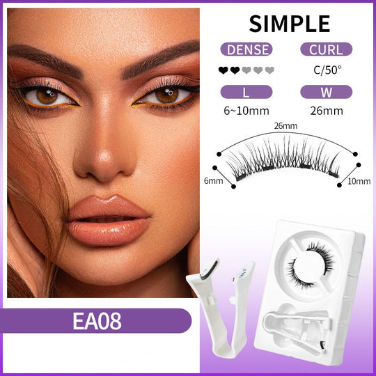 Reusable Magnetic Eyelashes with Applicator