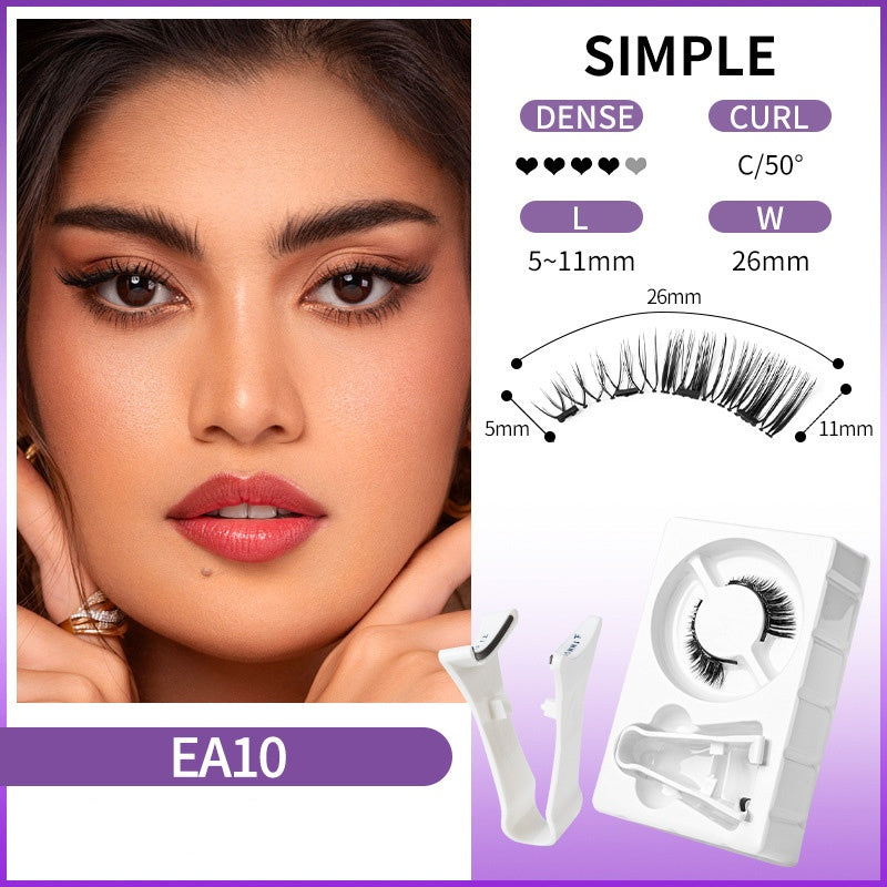 Reusable Magnetic Eyelashes with Applicator