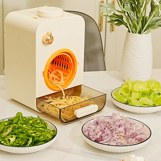 Slicer e trituratore di verdure elettriche multifunzionali per cucina