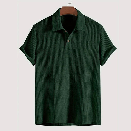 🔥HETE UITVERKOOP🔥Gebreid overhemd met korte mouwen voor heren (50% KORTING)