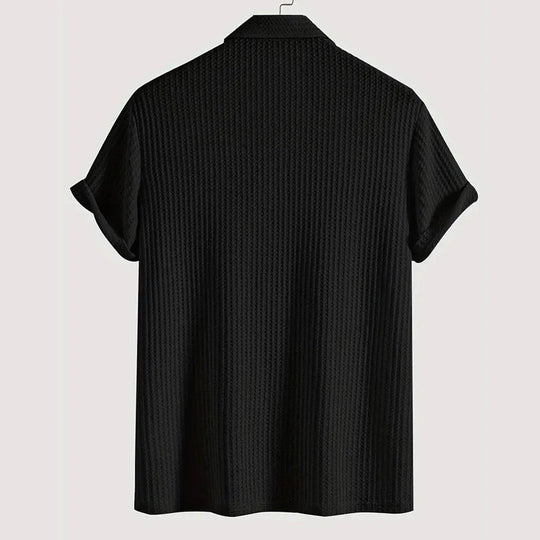 🔥HETE UITVERKOOP🔥Gebreid overhemd met korte mouwen voor heren (50% KORTING)