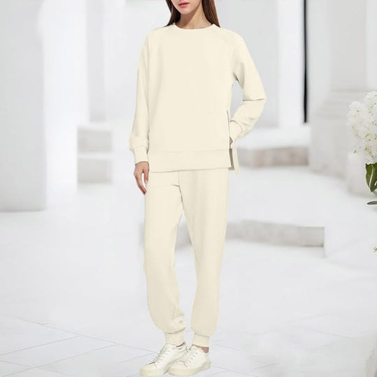 Dames gezellig sweatshirt en broek tweedelig set
