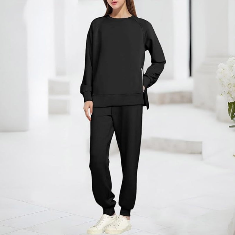 Dames gezellig sweatshirt en broek tweedelig set