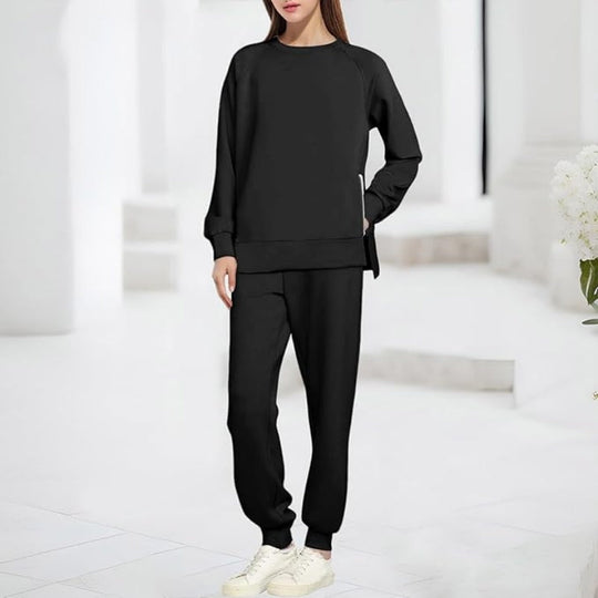 Dames gezellig sweatshirt en broek tweedelig set