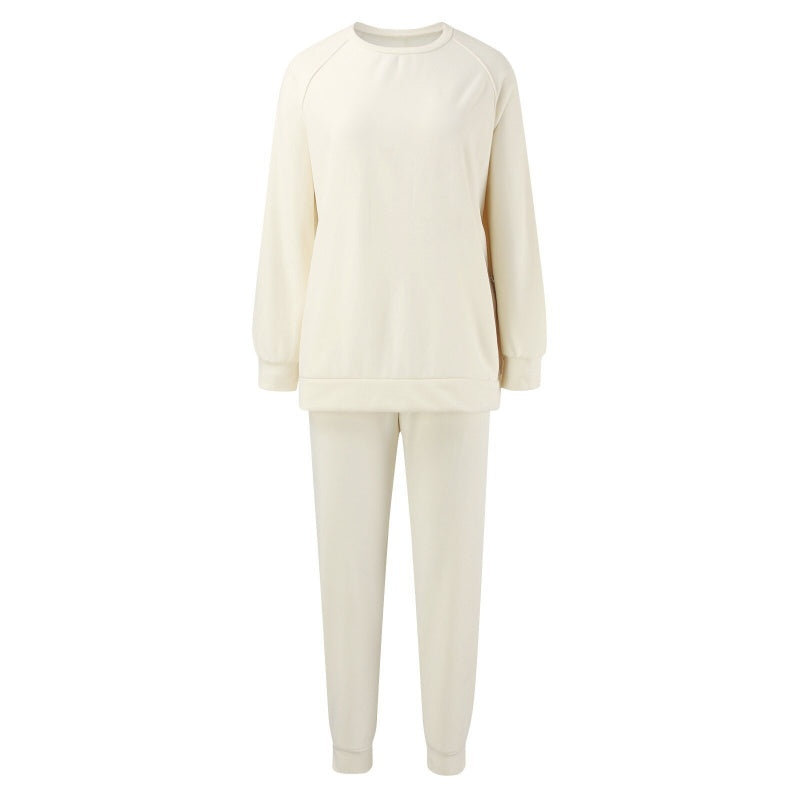 Dames gezellig sweatshirt en broek tweedelig set