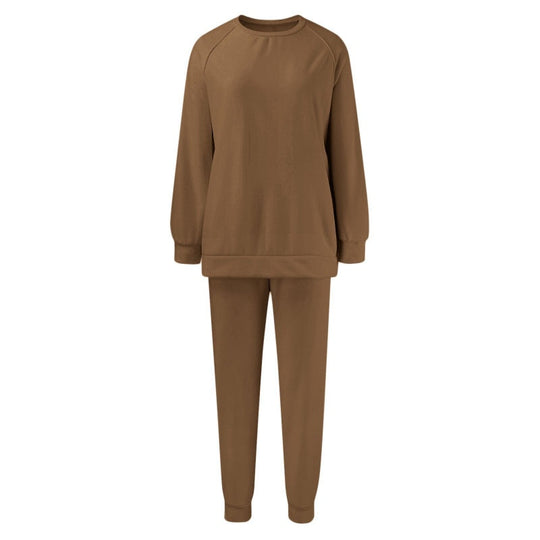 Dames gezellig sweatshirt en broek tweedelig set