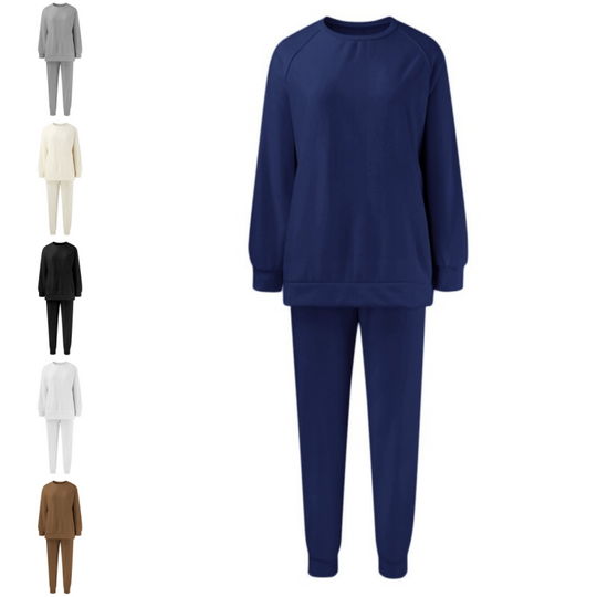 Dames gezellig sweatshirt en broek tweedelig set