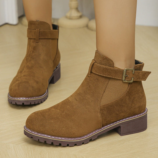 🎁 Saldi imperdibili 49% di sconto 🔥Stivaletti elasticizzati con tacco basso da donna