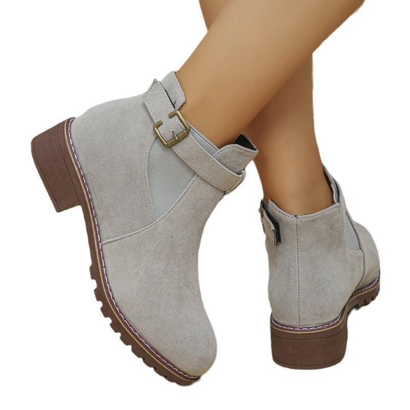 🎁 Saldi imperdibili 49% di sconto 🔥Stivaletti elasticizzati con tacco basso da donna