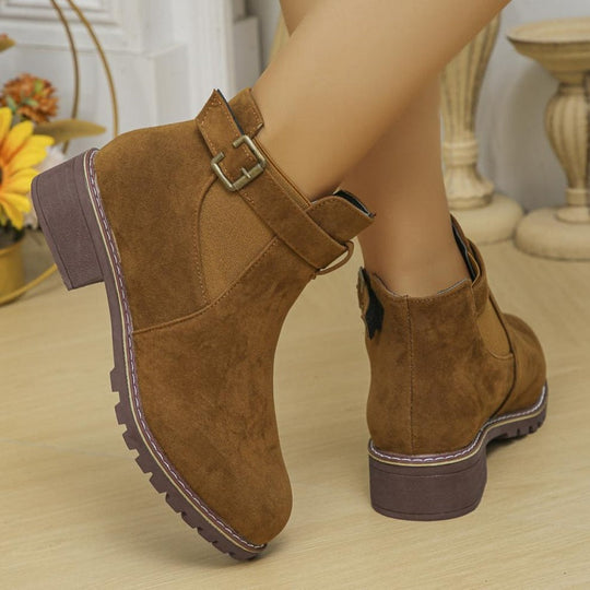 🎁 Saldi imperdibili 49% di sconto 🔥Stivaletti elasticizzati con tacco basso da donna