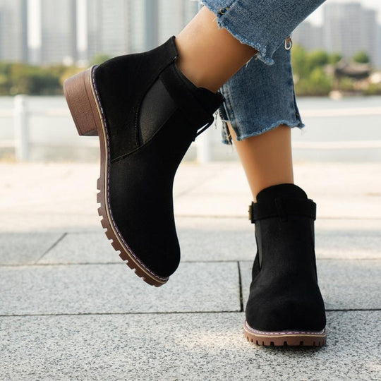 🎁 Saldi imperdibili 49% di sconto 🔥Stivaletti elasticizzati con tacco basso da donna