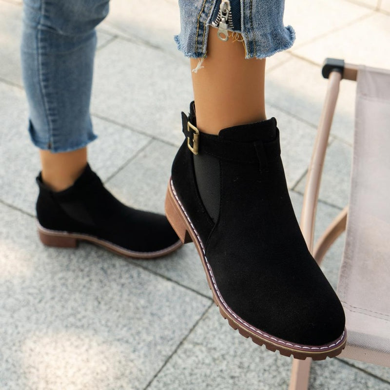 🎁 Saldi imperdibili 49% di sconto 🔥Stivaletti elasticizzati con tacco basso da donna