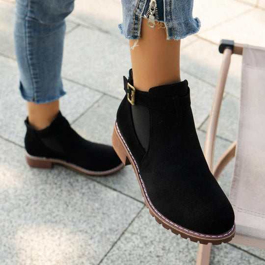 🎁 Saldi imperdibili 49% di sconto 🔥Stivaletti elasticizzati con tacco basso da donna