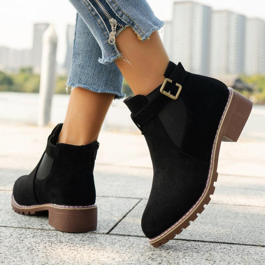 🎁 Saldi imperdibili 49% di sconto 🔥Stivaletti elasticizzati con tacco basso da donna