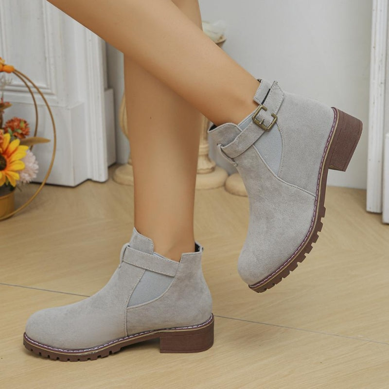 🎁 Saldi imperdibili 49% di sconto 🔥Stivaletti elasticizzati con tacco basso da donna