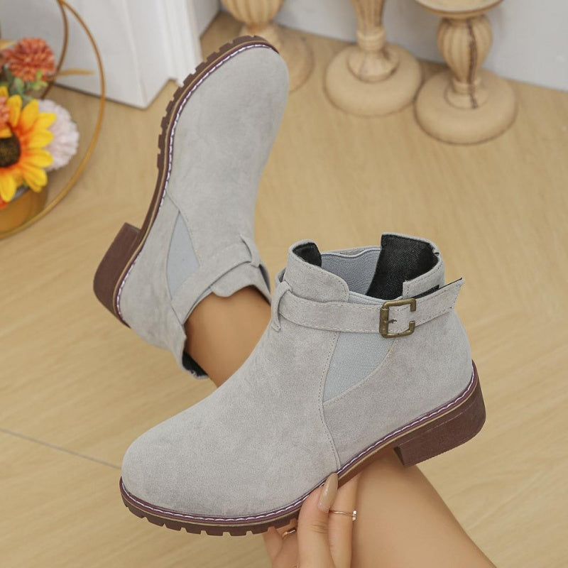 🎁 Saldi imperdibili 49% di sconto 🔥Stivaletti elasticizzati con tacco basso da donna