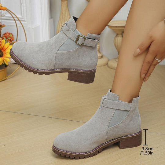 🎁 Saldi imperdibili 49% di sconto 🔥Stivaletti elasticizzati con tacco basso da donna