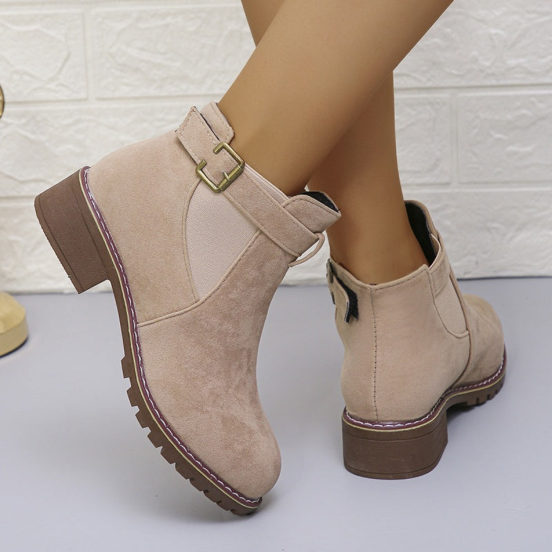 🎁 Saldi imperdibili 49% di sconto 🔥Stivaletti elasticizzati con tacco basso da donna