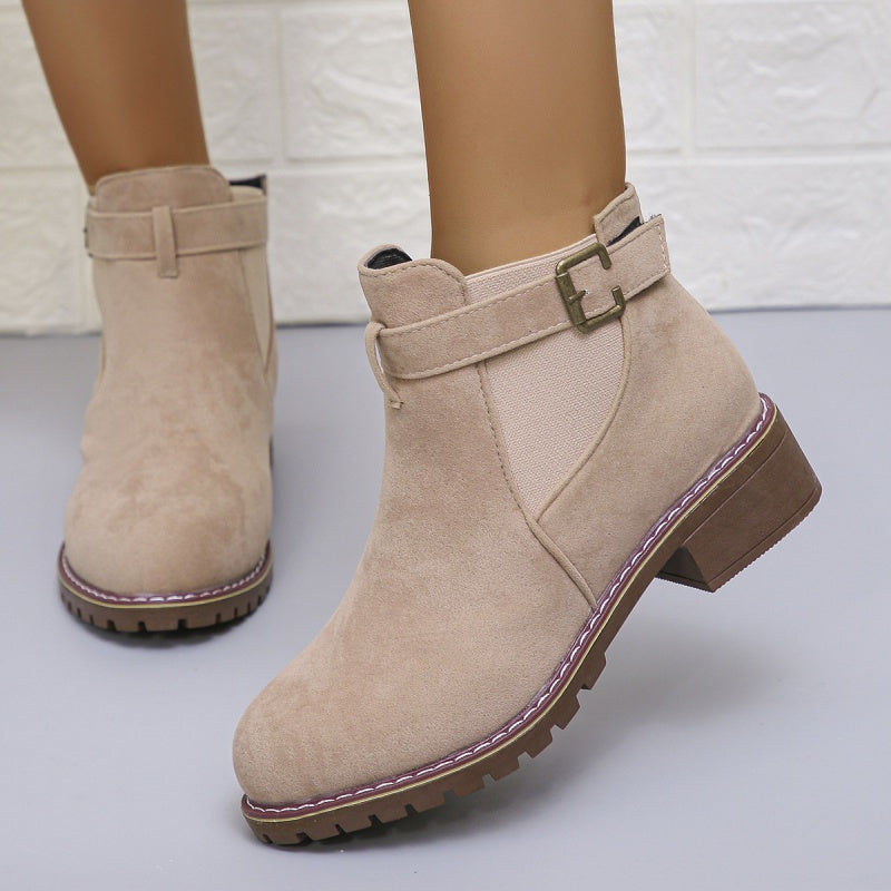 🎁 Saldi imperdibili 49% di sconto 🔥Stivaletti elasticizzati con tacco basso da donna