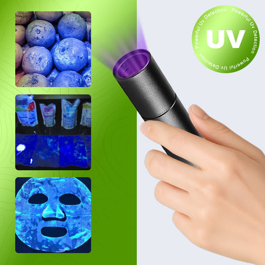 🛡️Torcia a luce nera UV per l'ispezione delle verdure