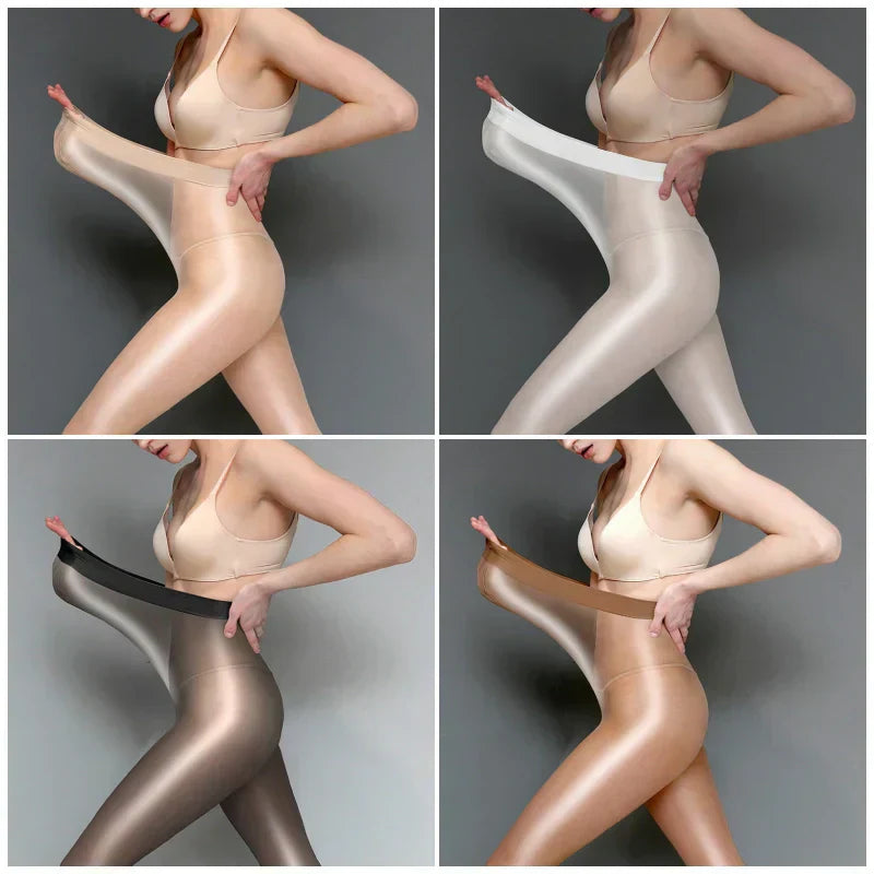 💜ULTIMO GIORNO - COMPRA 1 E RICEVI 1 GRATIS💜Collant lucidi e trasparenti per donna