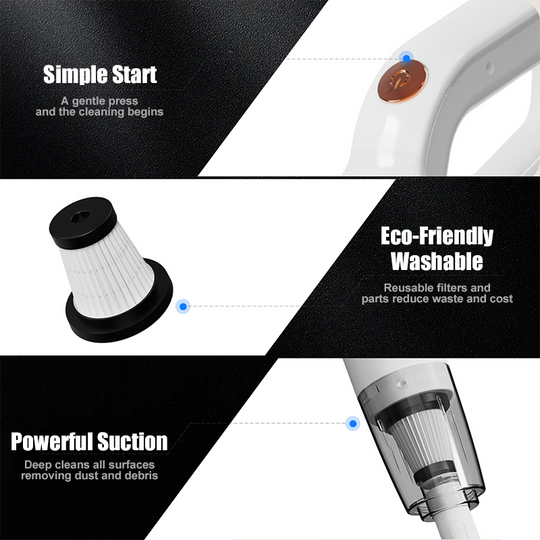 🎁 Powerful cordless 2-in-1 vacuum cleaner