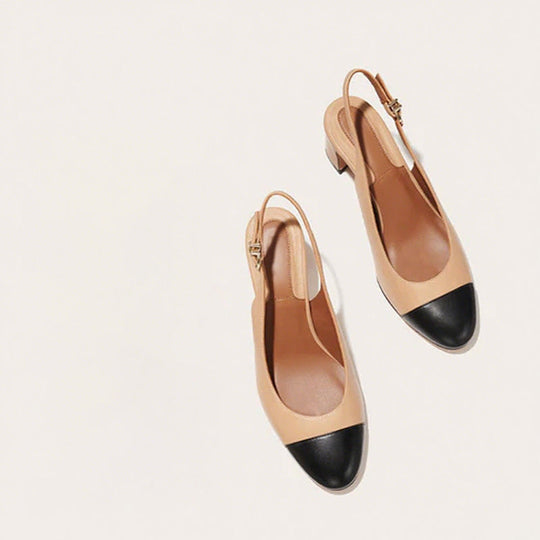 Kvinnors klassiska runda tå slingback -pump