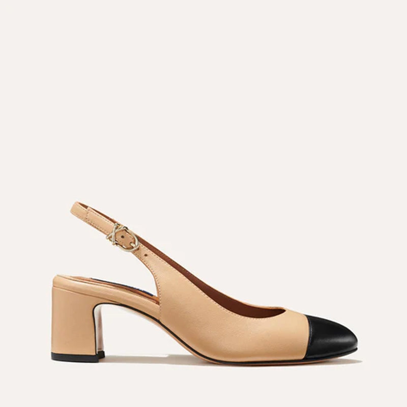 Kvinnors klassiska runda tå slingback -pump