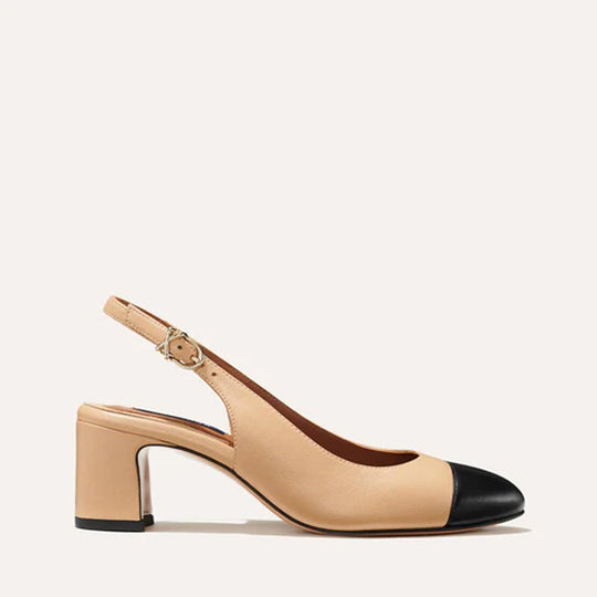 Kvinnors klassiska runda tå slingback -pump